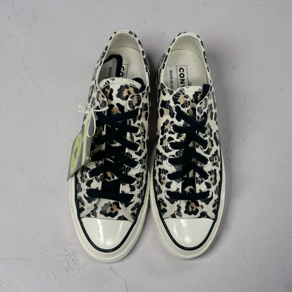 Converse Chuck 70 Ox Low Leopard Glow In The Dark Driftwood Womens 8 Mens 6 NIB
